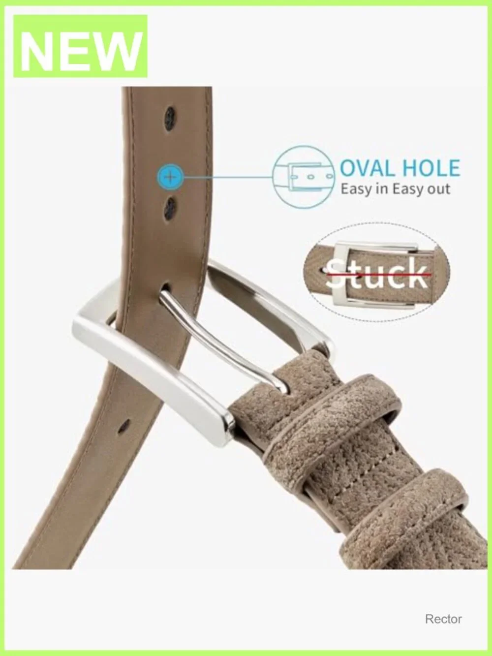 Men's Suede Belt 1.3